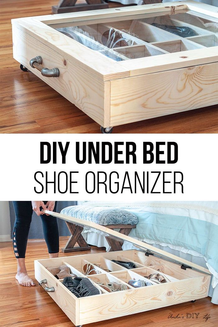 under bed storage ideas - shoe organizer