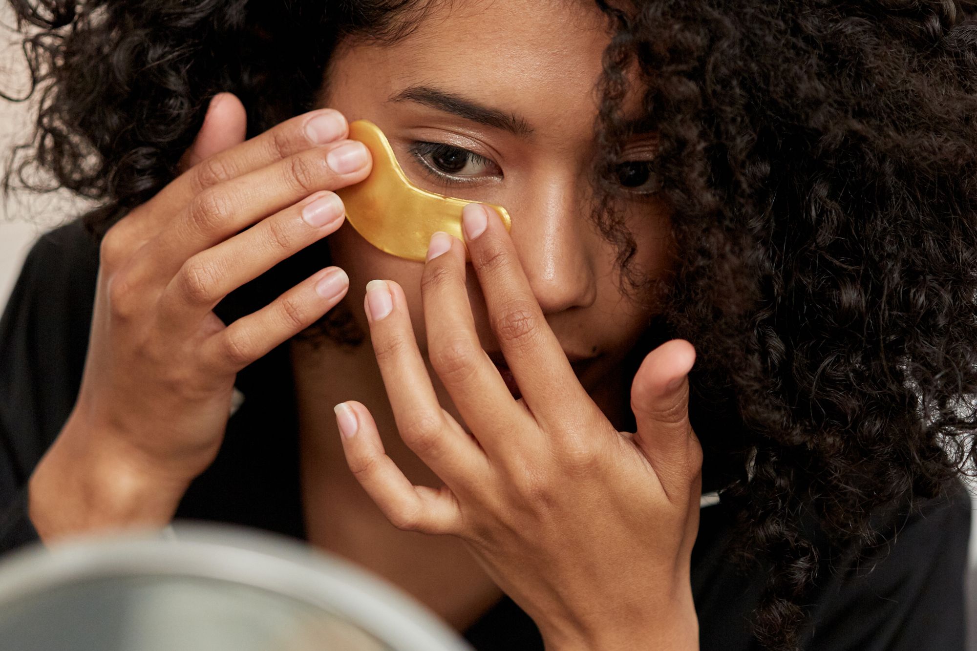 Gold under deals eye patches