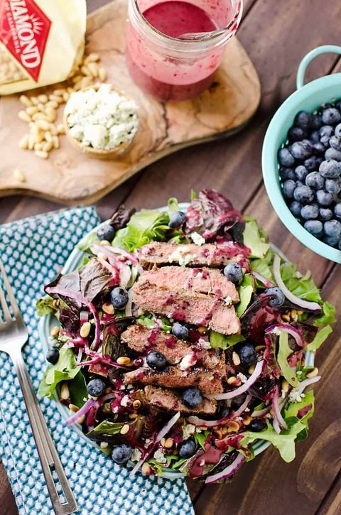 unexpected food pairings and combinations blueberries and steak