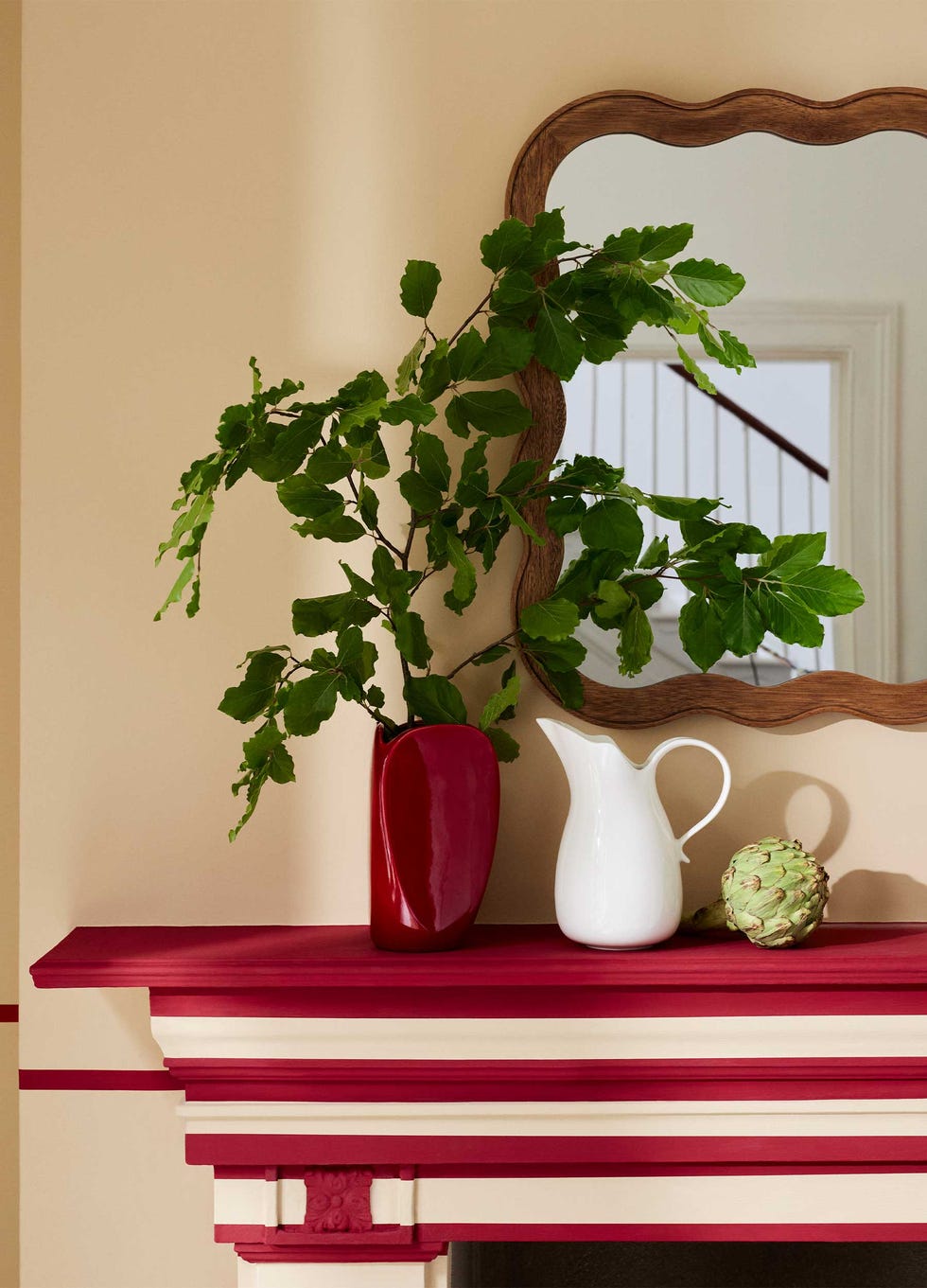 unexpected red theory home design