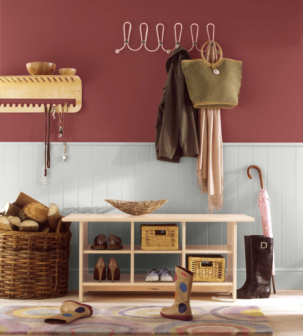 unexpected red theory home design