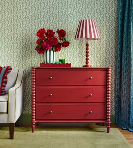 unexpected red theory home design