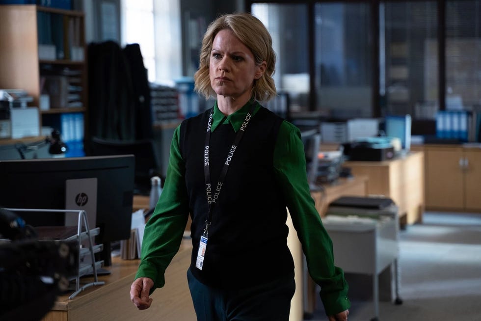 unforgotten series 5 sinad keenan in uniform with police lanyard