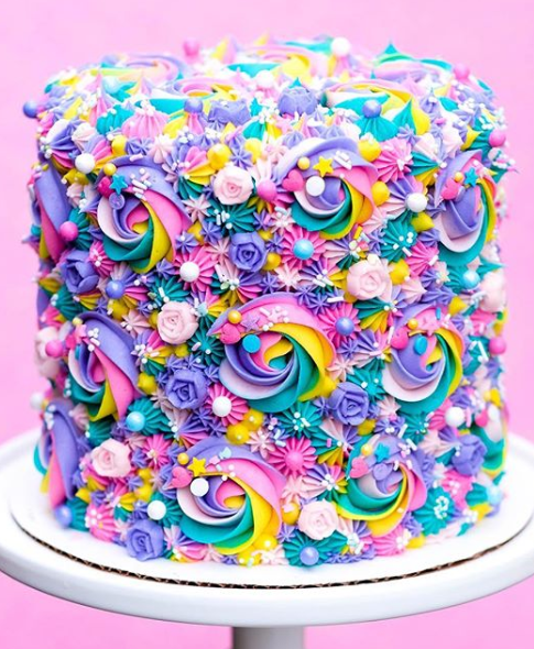 Lisa Frank Theme Birthday cake  Pool birthday cakes, Lisa frank