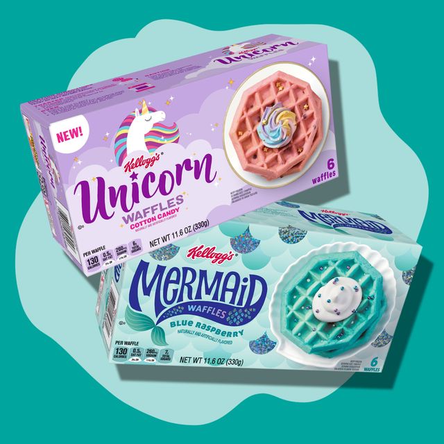 unicorn and mermaid waffles