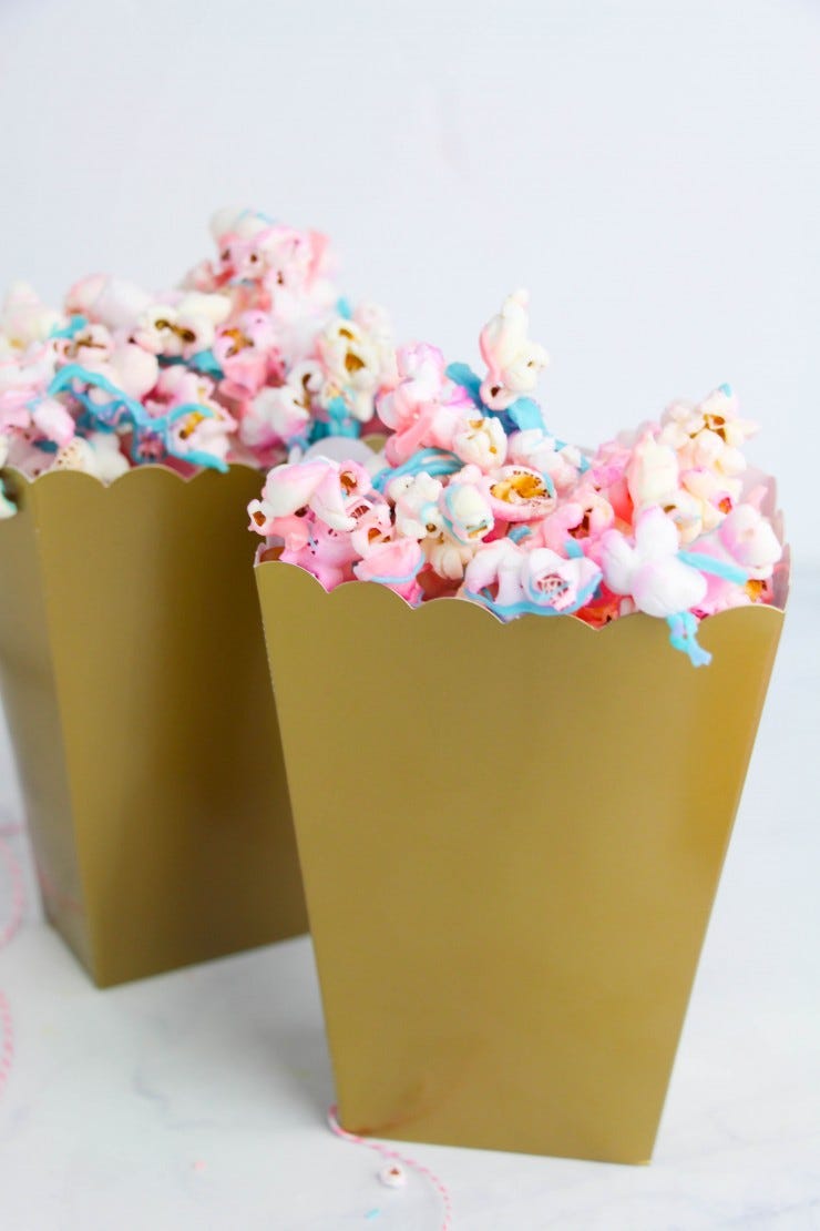 unicorn popcorn - unicorn party ideas