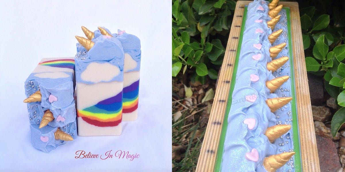 Rainbow Unicorn Poop Soap - Magical Colorful Soap - Nerdy Mamma