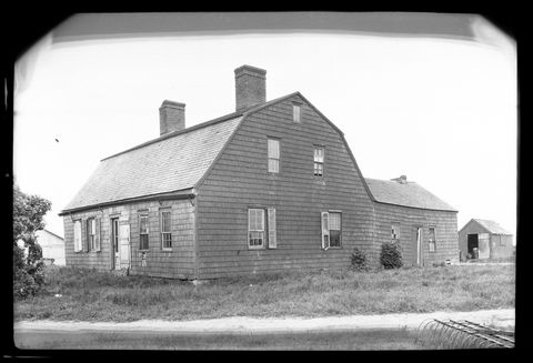 Unidentified Large Dutch Colonial House And Barns