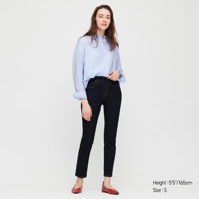 blue linen shirt