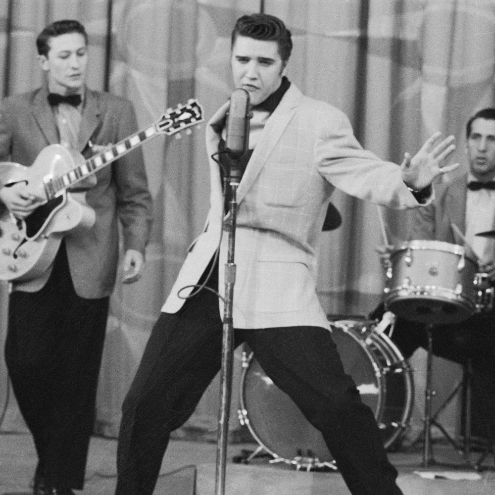 elvis presley performing on stage