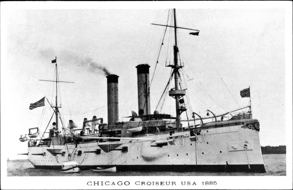 united states navy battleship cruiser uss chicago