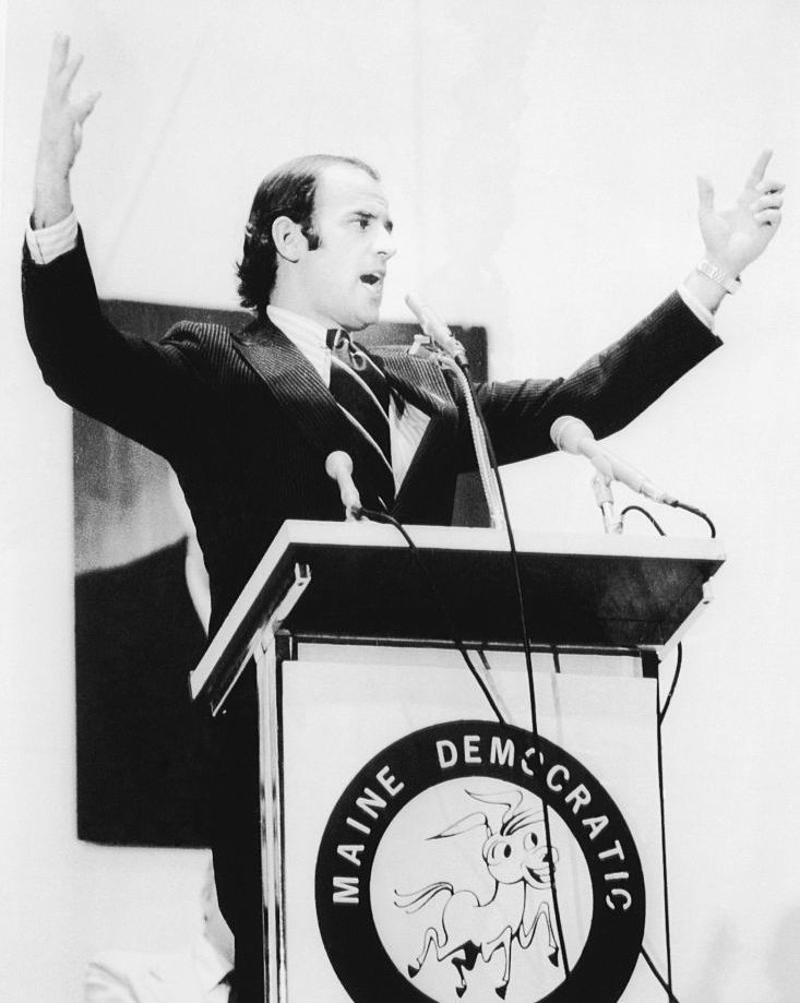 senator joseph biden speaking at 1976 democratic convention