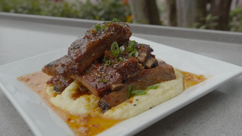 Dish, Cuisine, Food, Ingredient, Meat, Produce, Short ribs, Recipe, Vegetarian food, Braising, 