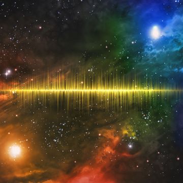 universe starscape sound wave