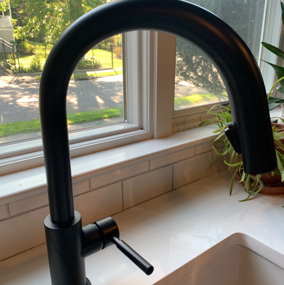 kitchen faucet testing a faucet in a kitchen