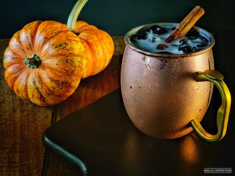 Still life photography, Food, Pumpkin, Drink, Still life, Calabaza, Superfood, Plant, Moscow mule, Winter squash, 