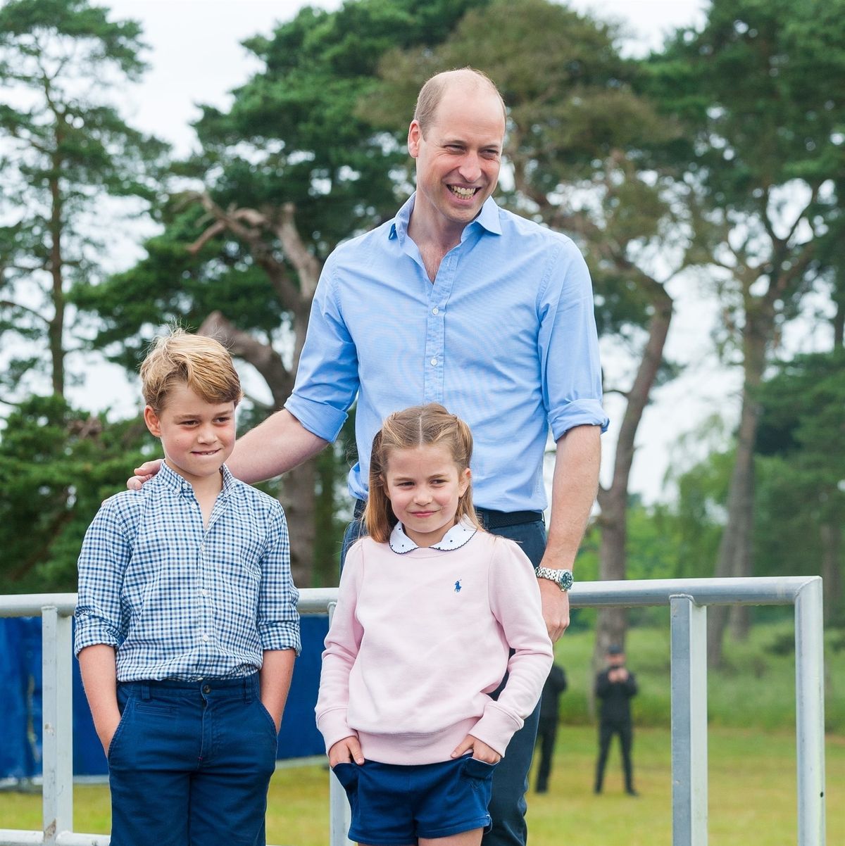Prince George, Princess Charlotte, and Prince William Attended Father's Day  Race Photos