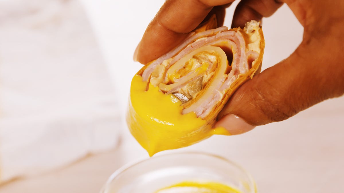 preview for Ham and Cheese Pinwheels | Delish + French's