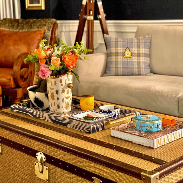 how to style your coffee table like an elle decor editor
