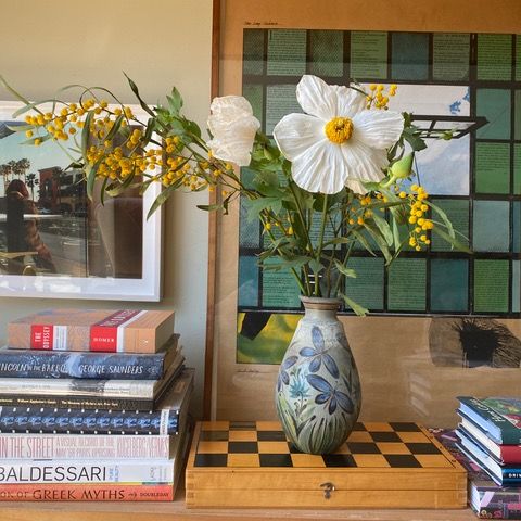 A vase from Puerto Vallarta in the home of Frances Merrill of Reath Design.