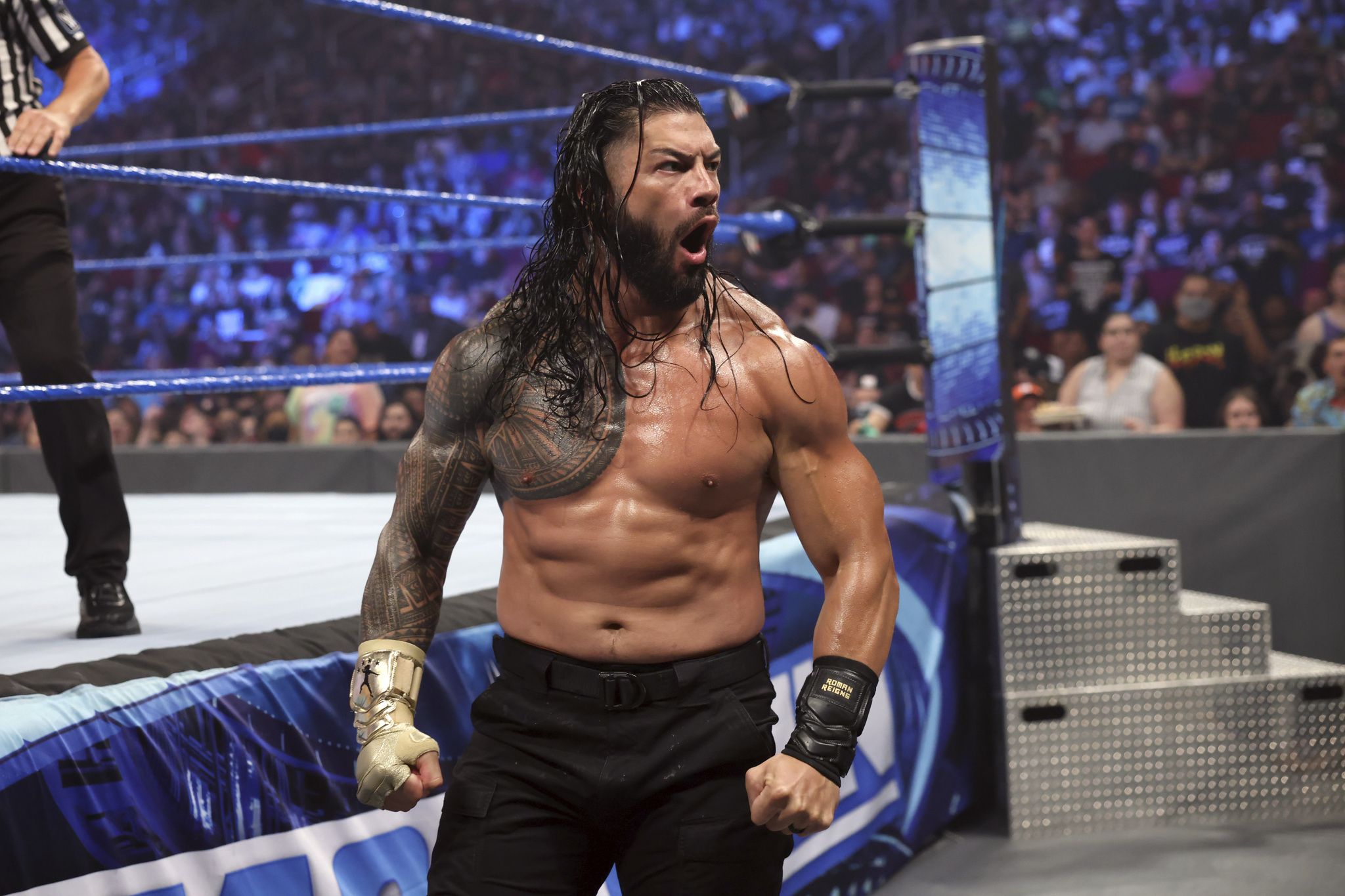 John Cena and Roman Reigns make their WWE No Mercy match official: photos |  WWE