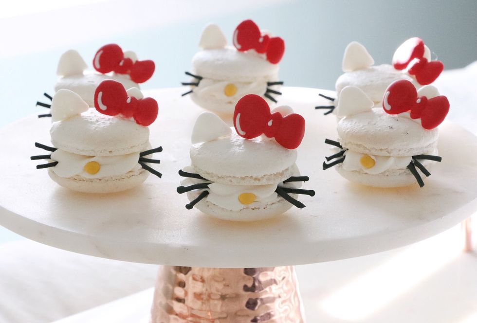 Hello Kitty Cafe - My Melody macarons have arrived at the Hello