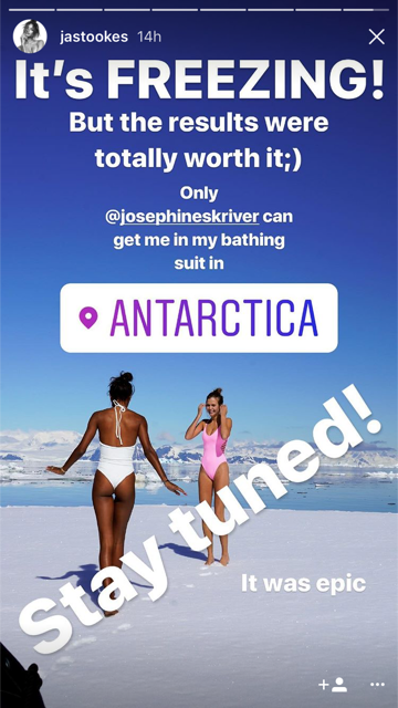 Josephine Skriver joins Victoria's Secret models for beach sport shoot