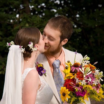 Bride, Flower Arranging, Photograph, Wedding dress, Ceremony, Floral design, Bridal clothing, Wedding, Marriage, Floristry, 