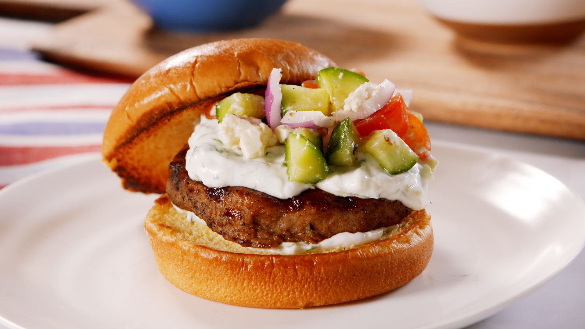 The Ultimate Mediterranean Turkey Burger Recipe - Kitchen Konfidence
