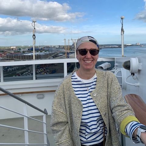 julia martin onboard the cruise ship