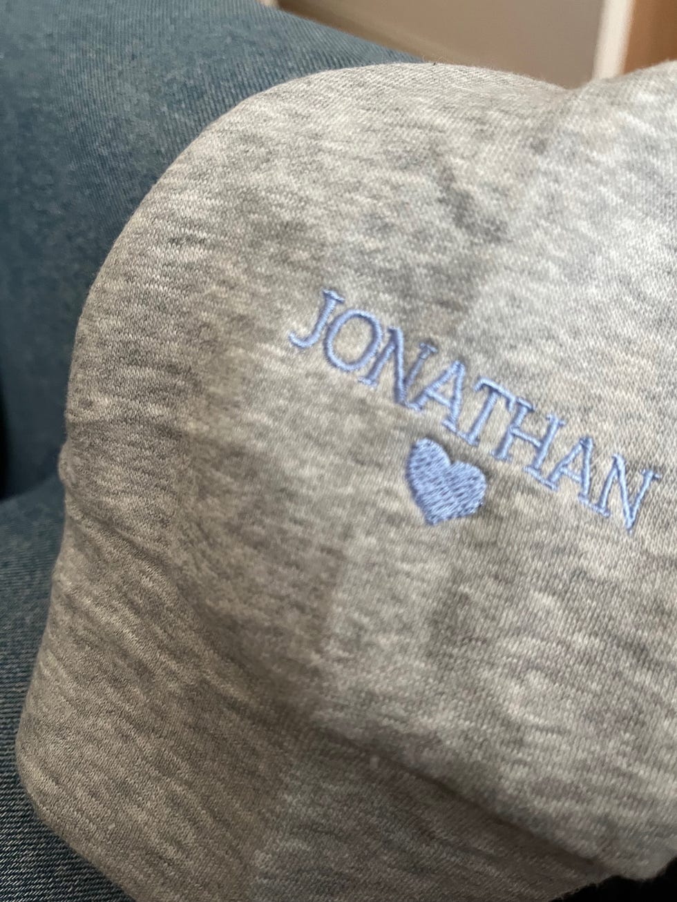 close up detail of grammy sweatshirt