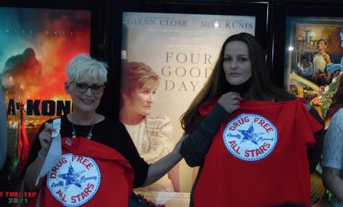 libby alexander left and her daughter, amanda right, attend a screening of four good days