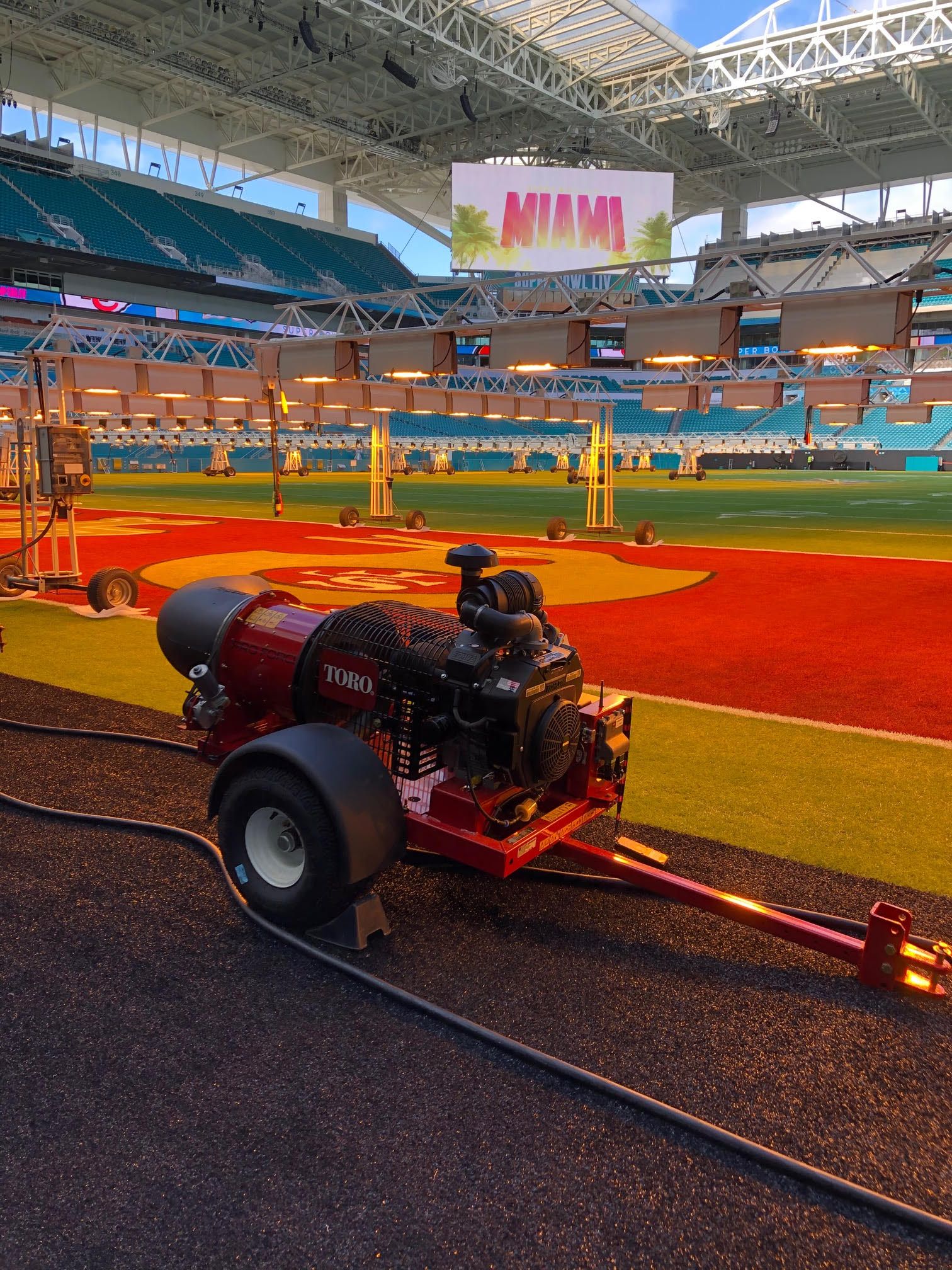 What becomes of sod specifically grown for Super Bowl LIV?