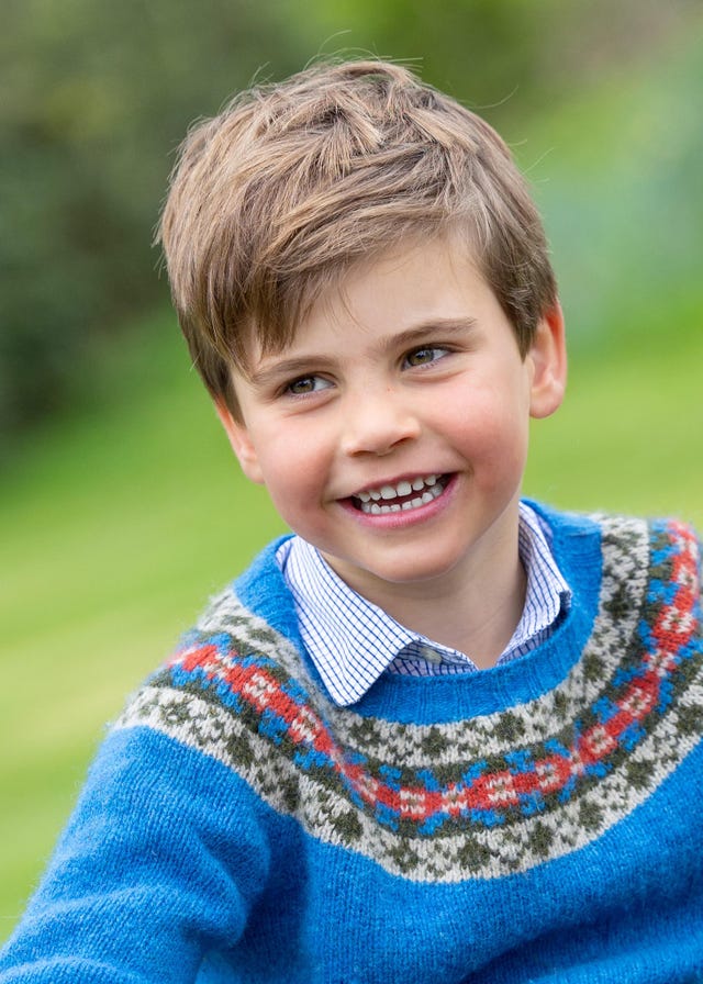 See Prince Louis Smile in a Wheelbarrow in His New 5th Birthday Portraits