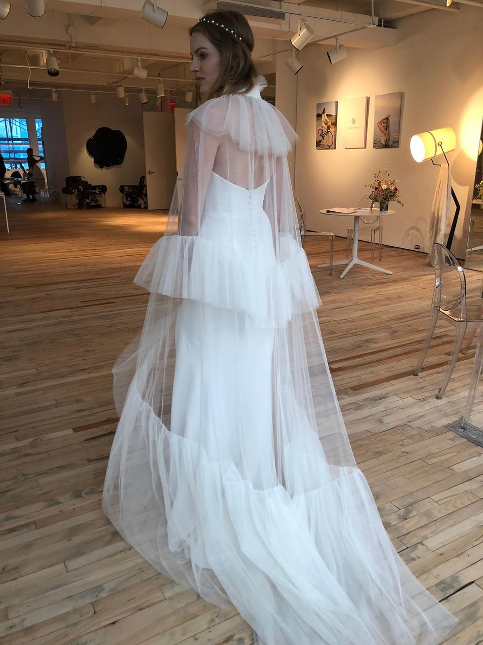 Gown, Wedding dress, Dress, Clothing, Shoulder, Bridal clothing, Bride, Photograph, Bridal accessory, Bridal party dress, 