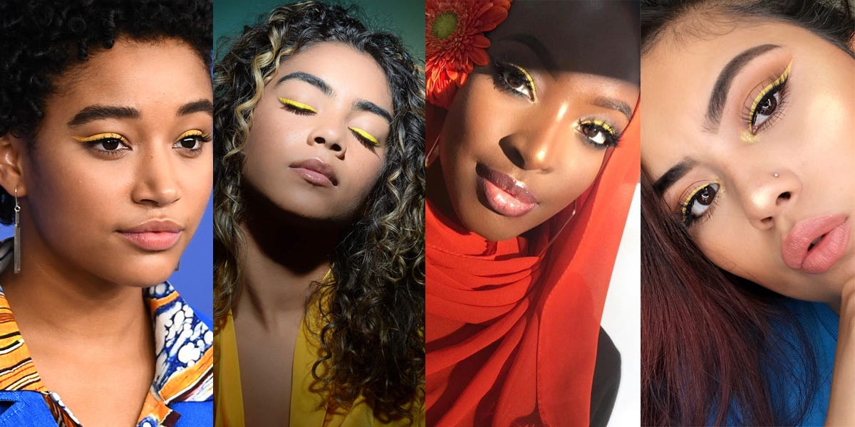 How to Wear the Yellow Eyeliner Trend - Summer 2018 Makeup Ideas