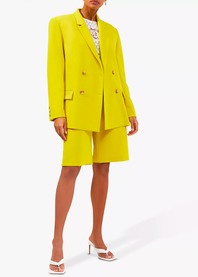 french connection emiko blazer, warm olive