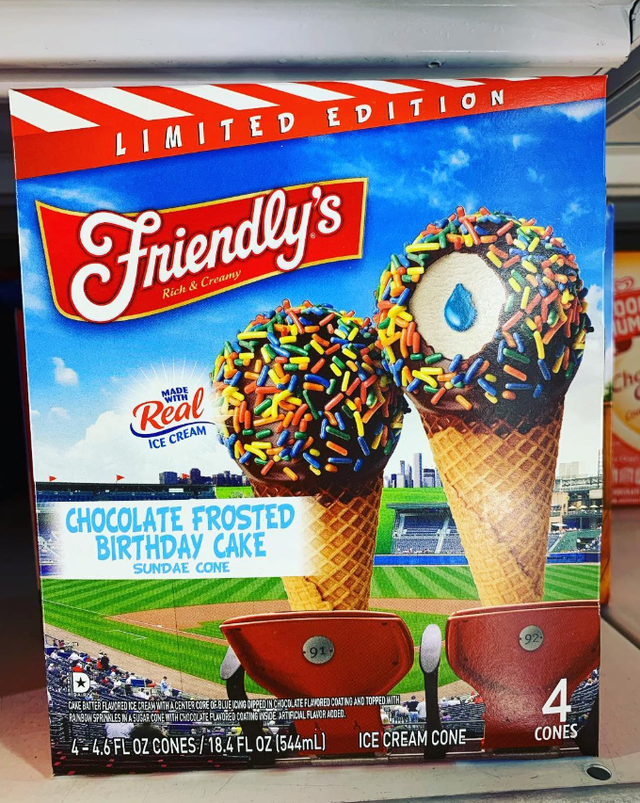 Snack, Food, Junk food, Cuisine, Frozen dessert, Advertising, American food, Dessert, Vegetarian food, Ice cream cone, 