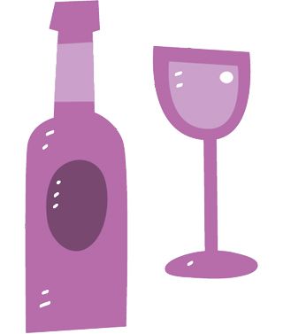 Violet, Product, Drinkware, Purple, Wine glass, Bottle, Pink, Stemware, Tableware, Glass, 