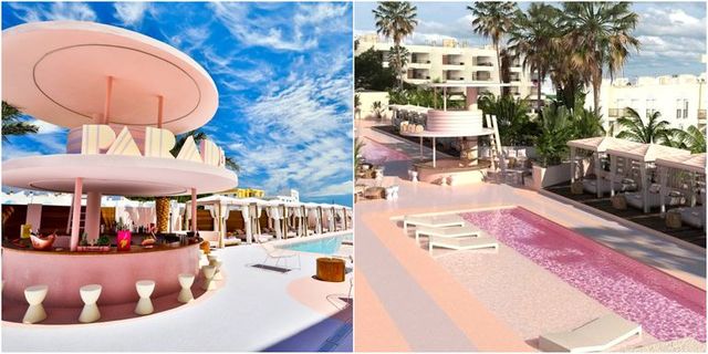 粉紅香檳泳池太夢幻！歡迎光臨西班牙前衛飯店Paradiso Ibiza Art Hotel，根本是粉色控天堂