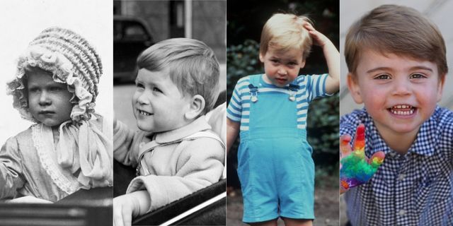 英國女王、查爾斯王子、威廉王子和路易小王子等英國皇室成員的2歲生活照