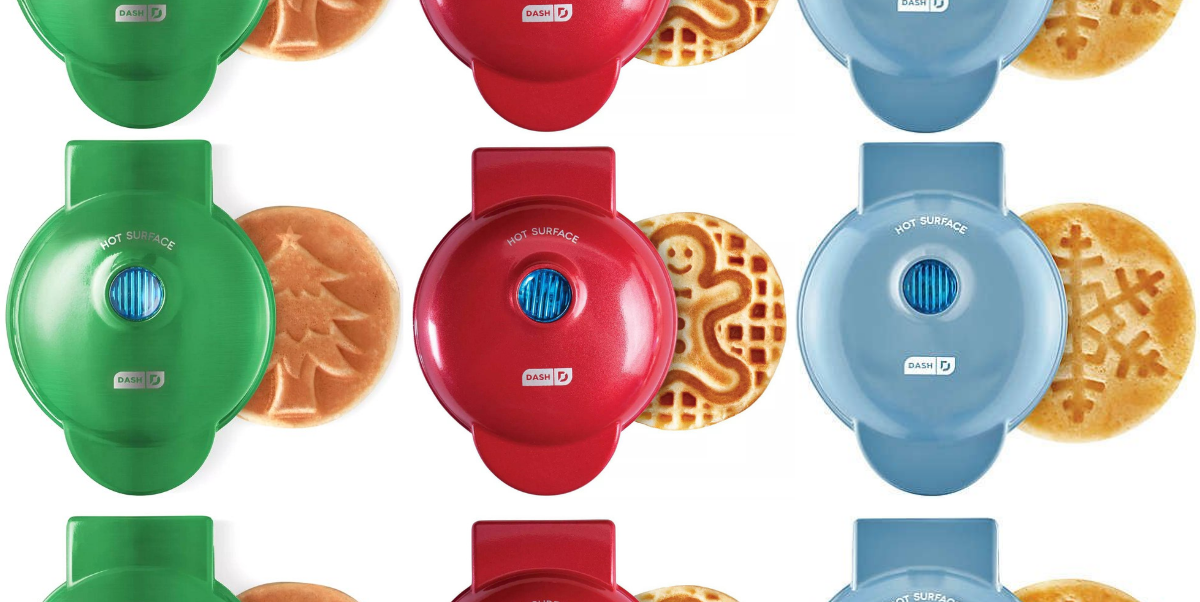 dash snowflake printed waffle maker