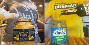 pineapples and malibu, pickles and whiskey