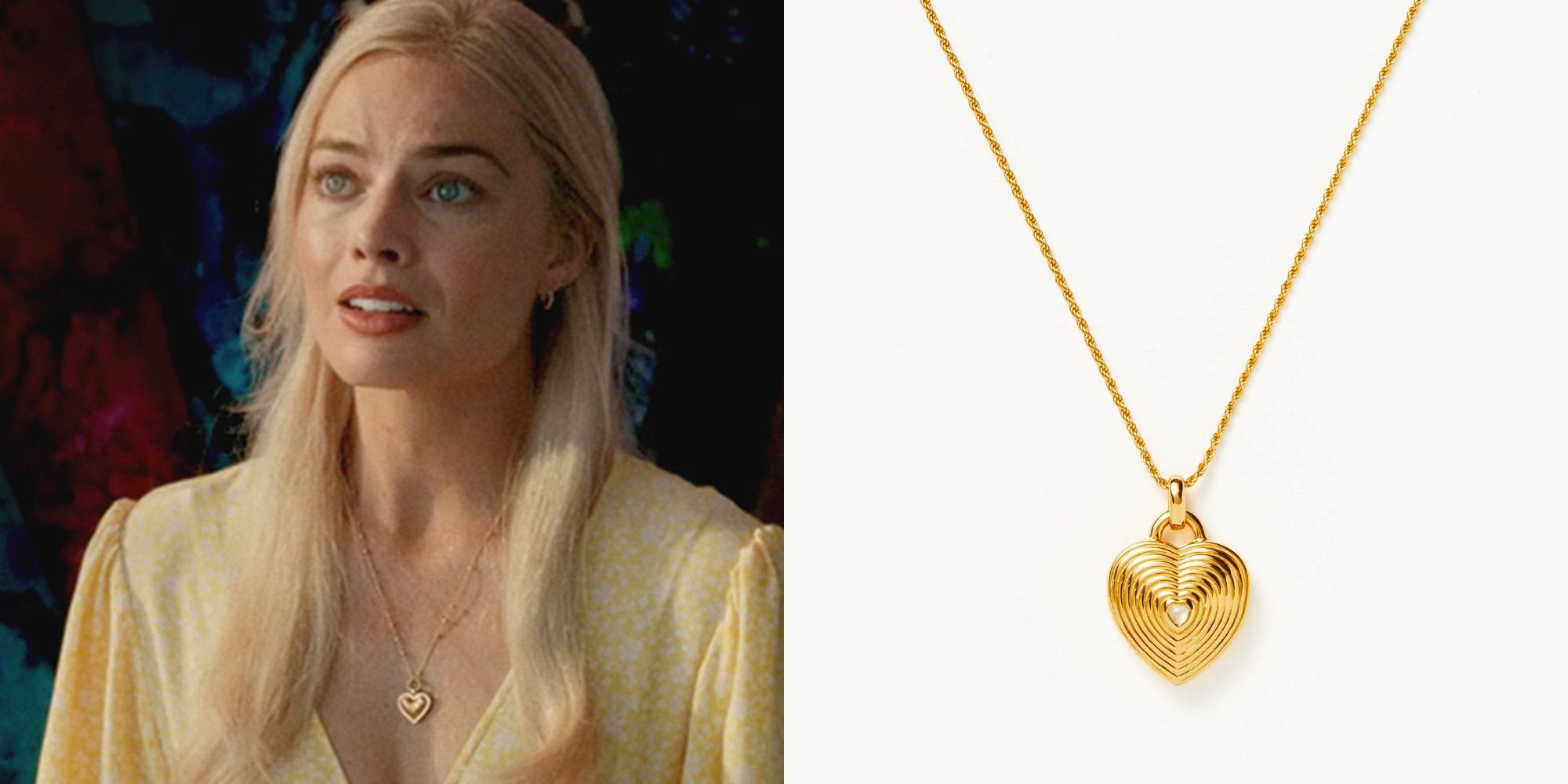 How to Shop the Missoma Heart Necklace Margot Robbie Wears in ‘Barbie ...