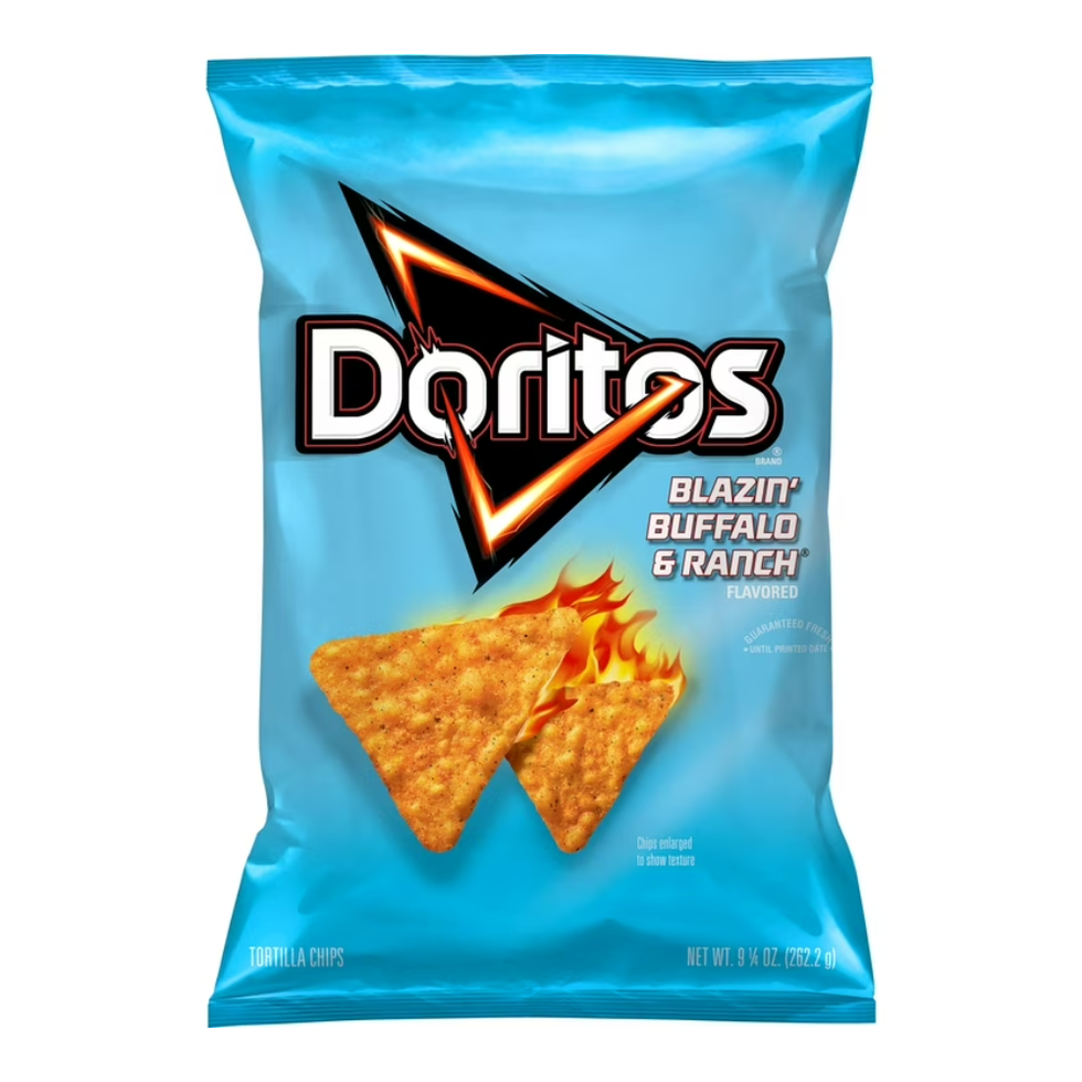 bag of doritos flavored tortilla chips