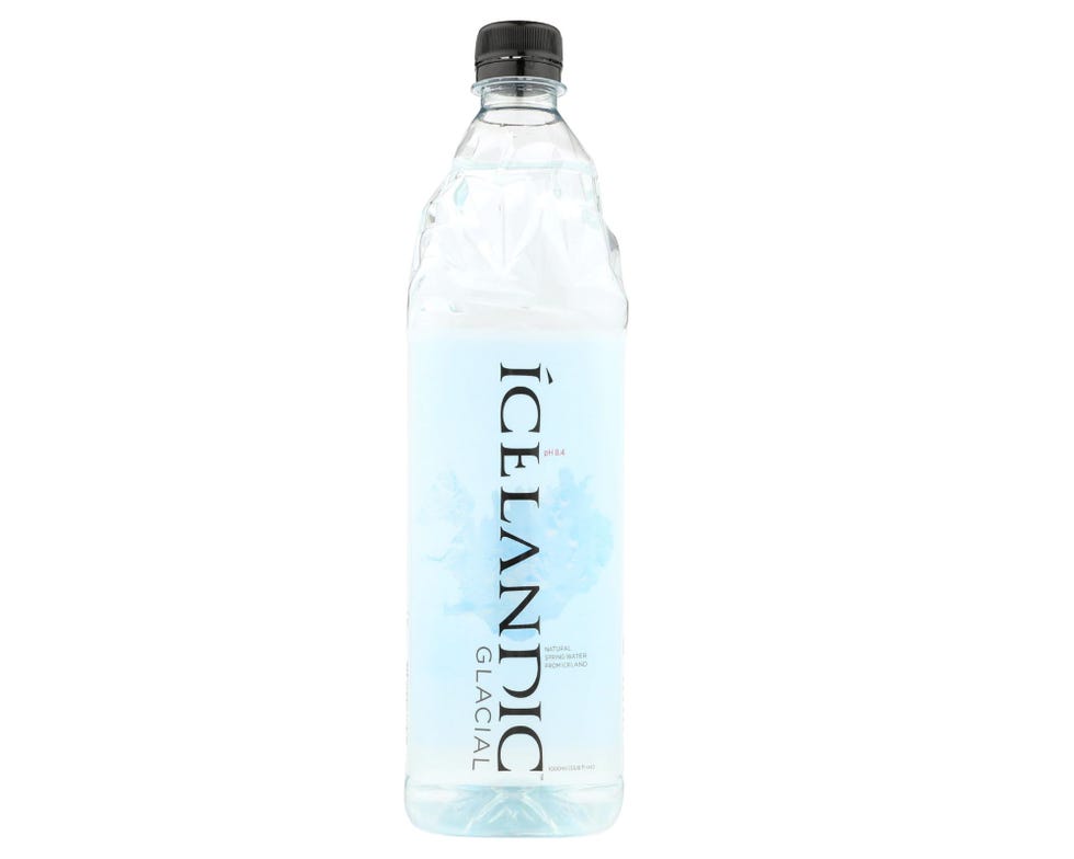 bottle of icelandic glacial natural spring water