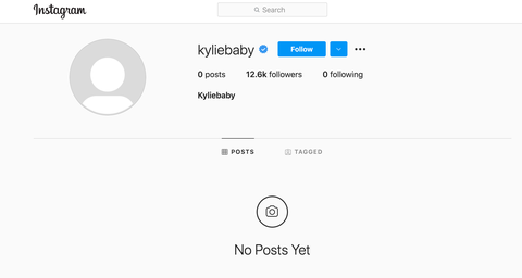 kylie baby kylie jenner kardashian instagram account verified business
