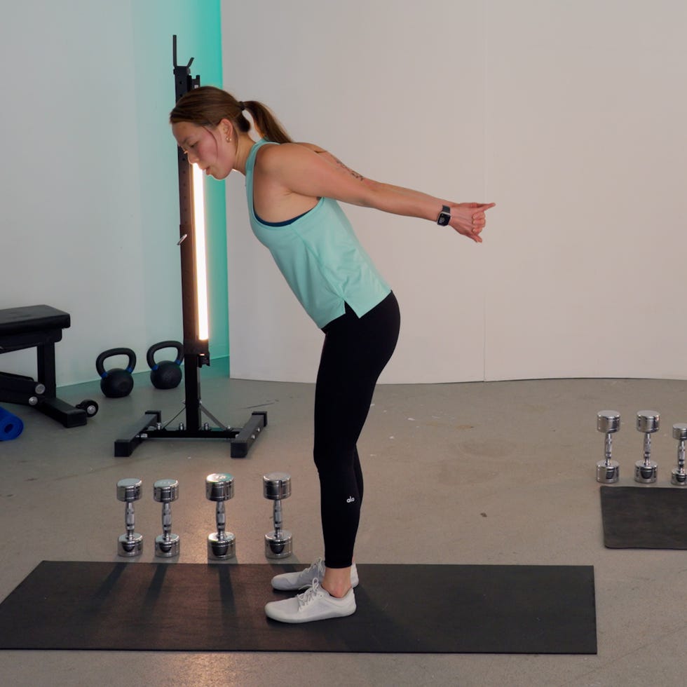 standing shoulder stretch