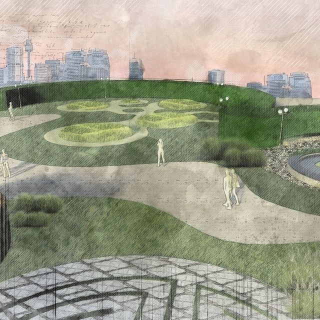 scad grass mounds urban oasis