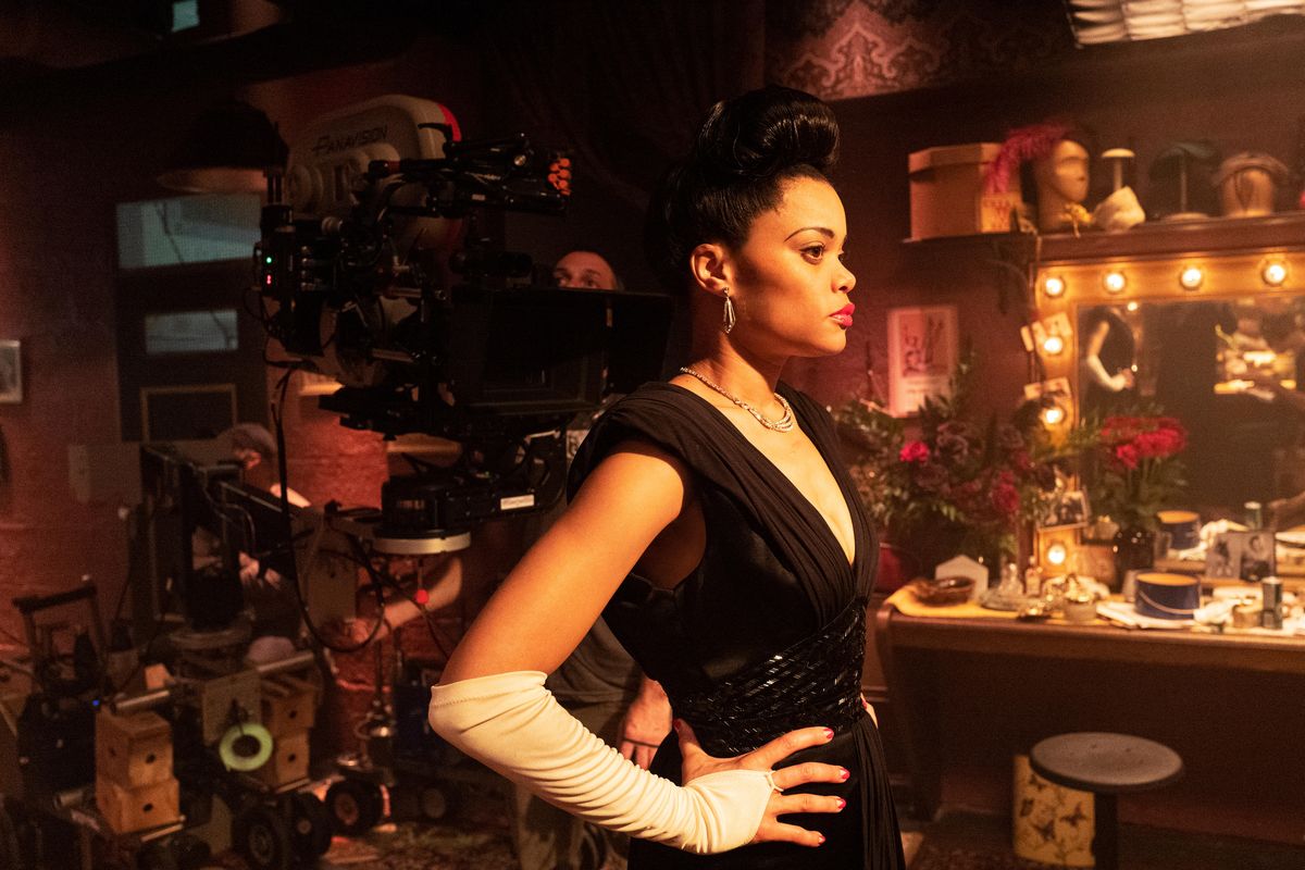andra day on the set of the united states vs billie holiday from paramount pictures photo credit takashi seida